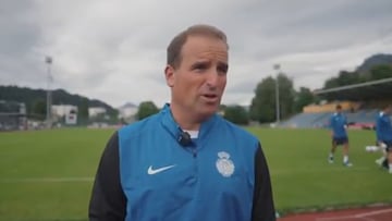 Jagoba Arrasate, en Austria, tras un partido amistoso de pretemporada.