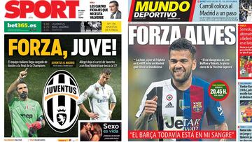 La prensa de Barcelona no se tapa: "Força Juve"