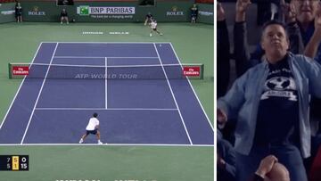 Federer enloqueció a la grada con este magistral punto