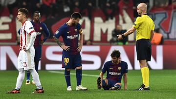 Sergi Roberto se fue lesionado