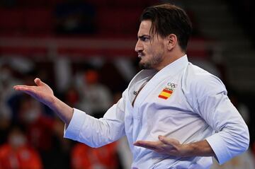 Dami¨¢n Quintero durante su participaci¨®n en la final ente el japon¨¦s Ryo Kiyuna.
