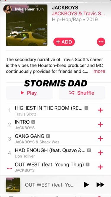 ‘Gatti’, la nueva canción de Travis Scott sobre Kylie Jenner
