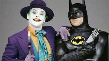 Jack Nicholson and Michael Keaton as The Joker and Batman (1989).