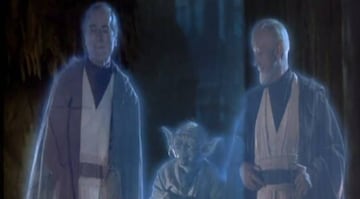 La famosa escena final (original) de &#039;Star Wars&#039;, en la que Luke ve a sus maestros fallecidos