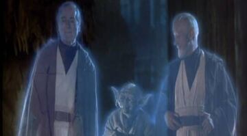 La famosa escena final (original) de &#039;Star Wars&#039;, en la que Luke ve a sus maestros fallecidos