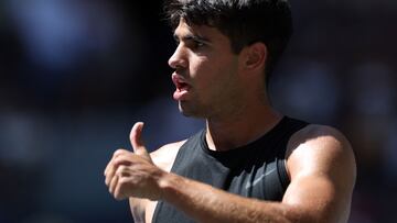Carlos Alcaraz, en el Billie Jean King National Tennis Center.
