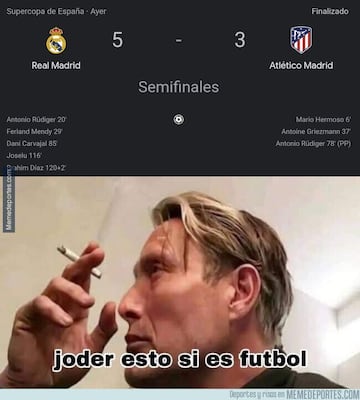 Los mejores memes de las semifinales de Supercopa