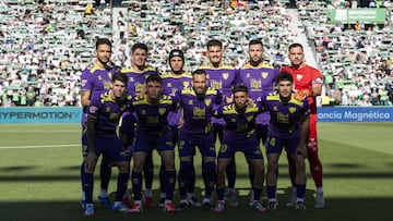 El once del Málaga ante el Elche.