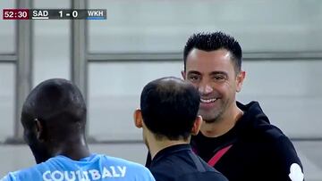 La acci車n de Xavi en el banquillo que le debi車 costar la roja