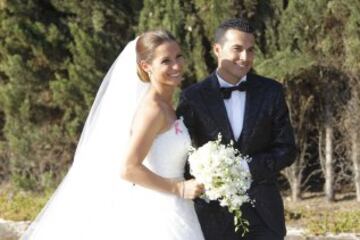 Boda de Pedro Rodríguez  y Carolina Martín. La ceremonia se ha celebrado en Villa Bugatti, en Cabrera de Mar
