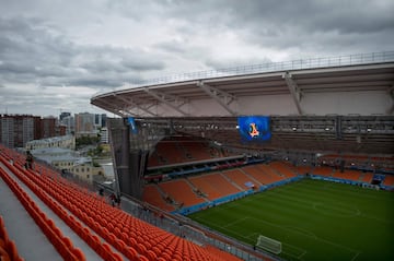 Egipto-Uruguay para estrenar el bizarro Ekaterimburgo Arena