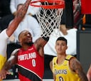 Resumen, resultado y estadísticas del Lakers-Blazers, NBA (111-88)