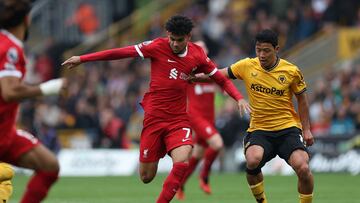 Luis Díaz le cambia la cara al Liverpool en victoria ante Wolves