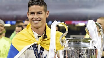 James Rodr&iacute;guez con la Champions League