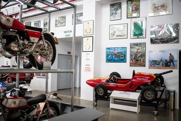 Fórmula IV de la marca Hispakart con motor Bultaco, un TSS 350 de finales de los años 60.