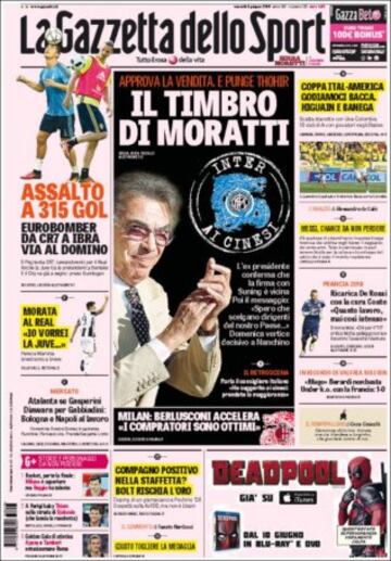 Portadas de la prensa mundial