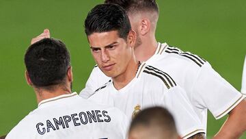 James, ausente en el primer entrenamiento del Real Madrid