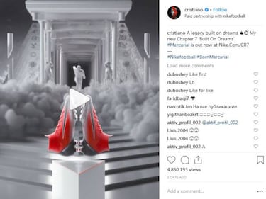 Highest income generating sportsman via Instagram posts