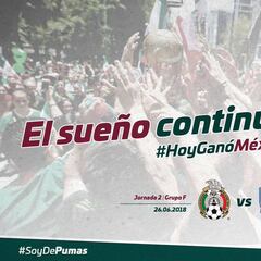 La Liga MX se unió al festejo de la Selección Mexicana