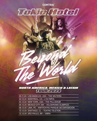 Tokio Hotel en México: fecha, precios y dónde comprar los boletos 