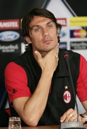 El eterno capitán del Milan, Paolo Maldini.