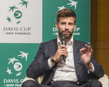 Ángel Garrido, Manuela Carmena, Kelly Fairweather y Gerard Piqué presentaron en Madrid el nuevo formato de Copa Davis.