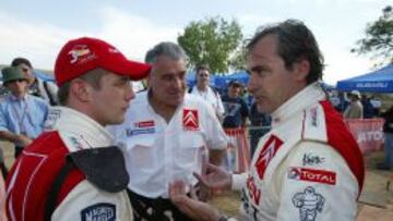 Loeb y Sainz ya compartieron equipo en los rallys y son buenos amigos.