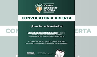 Beca Jóvenes Escribiendo el Futuro: Requisitos y fecha límite para registrarse