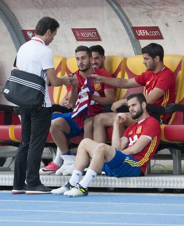 Isco, Koke, Morata y Nacho.