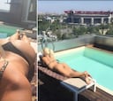 Wanda Nara toma el sol con las mejores vistas a San Siro