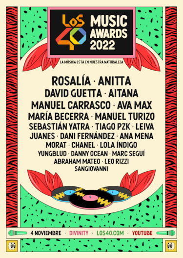 LOS40 Music Awards 2022: fecha y artistas confirmados