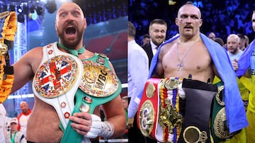 Tyson Fury y Oleksandr Usyk.