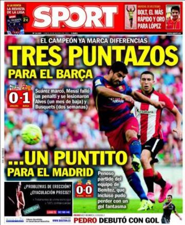 Portadas de la prensa deportiva