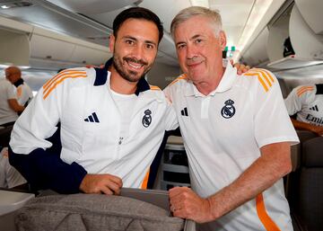 Davide Ancelotti y Carlo Ancelotti. 
 