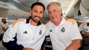 Davide Ancelotti y Carlo Ancelotti.