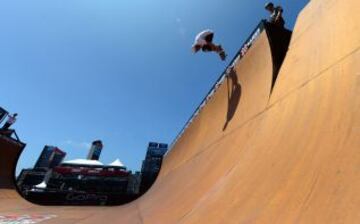 Skate en los X Games en Los Ángeles, California.