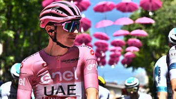 Molano fue tercero en Nápoles, pese al lanzamiento que le hizo Pogacar.