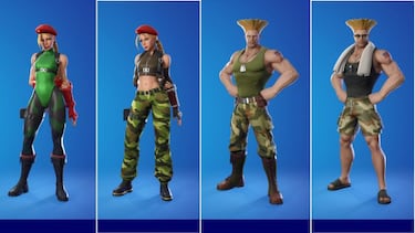 Fortnite: skins Cammy y Guile de Street Fighter ya disponibles; precio y contenidos