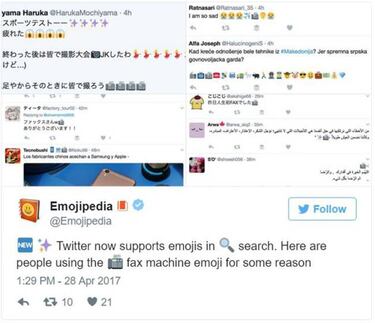 Los emojis te servirán para encontrar tweets antiguos