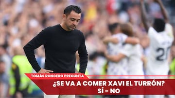 ?Se va a comer Xavi el turr¨®n? | En directo, ¡®La Grada de Roncero¡¯