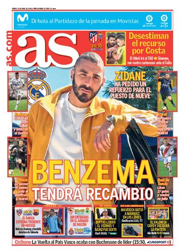 Las portadas de AS de abril