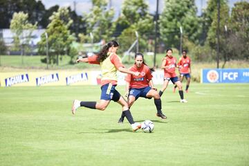 Las dirigidas por Carlos Paniagua iniciaron sus entrenamientos en la Sede Deportiva de la Federación Colombiana de Fútbol en Bogotá.