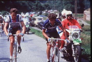 Pedro Delgado, en el Tour de 1983.