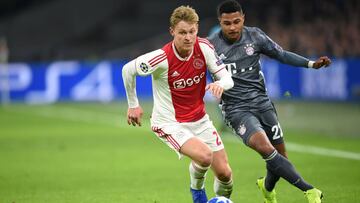 De Jong, en el partido ante el Bayern.