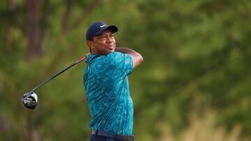 On his return to tournament golf, Tiger Woods will tee up on Saturday alongside Viktor Hovland, who has won the even two years running.