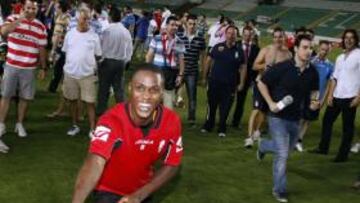 <b>GOLEADOR. </b>Ighalo marcó en Elche el gol que le dio al Granada el ascenso a Primera División.