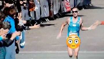 La traición del pantalón corto: se le salen las vergüenzas en mitad de una maratón