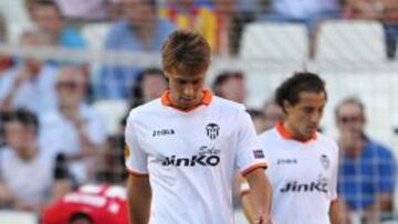 Canales durante el partido contra el Swansea.