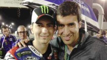 Jorge Lorenzo y Ra&uacute;l.