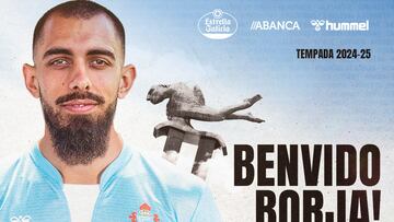 Creatividad del anuncio oficial del fichaje de Borja Iglesias por el Celta.